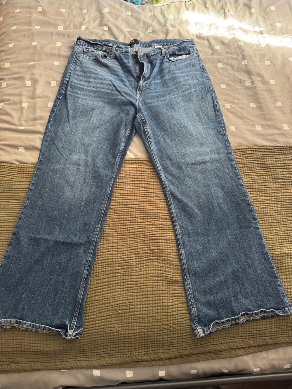 Banana Republic Medium Blue Wide-Leg Jeans